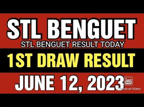 stl la trinidad benguet result today
